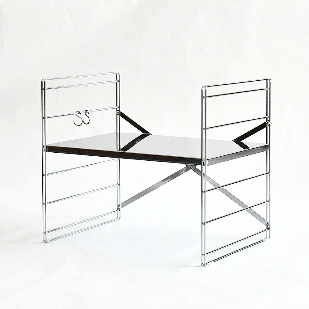 《adachi》TOASTER RACK系列日本不鏽鋼製層板可調耐重單層置物架(45cm)