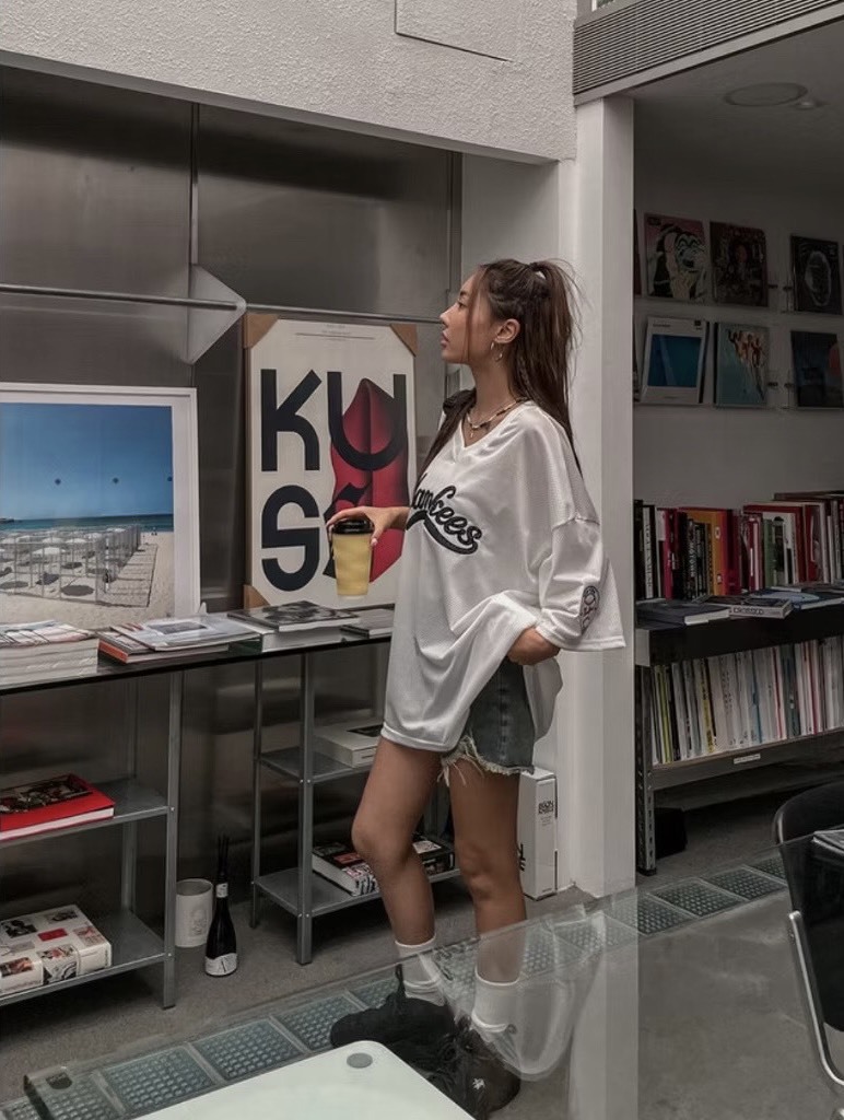 Yankees網眼透視棒球短袖