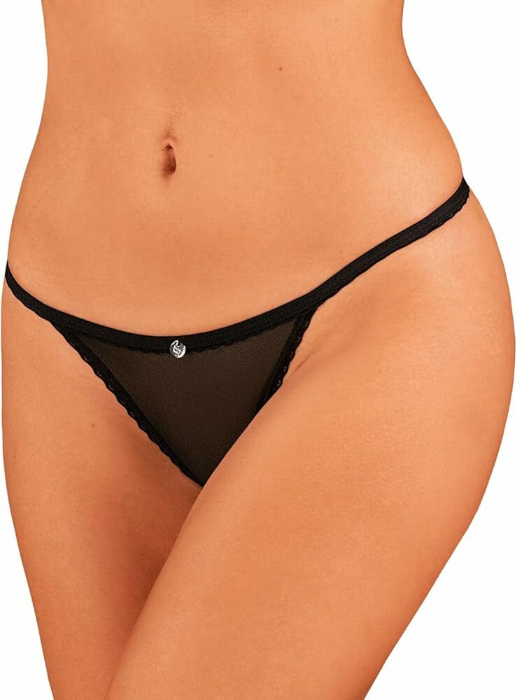 Obsessive - Celia Noir crotchless thong - XS/S/M/L/XL/XXL