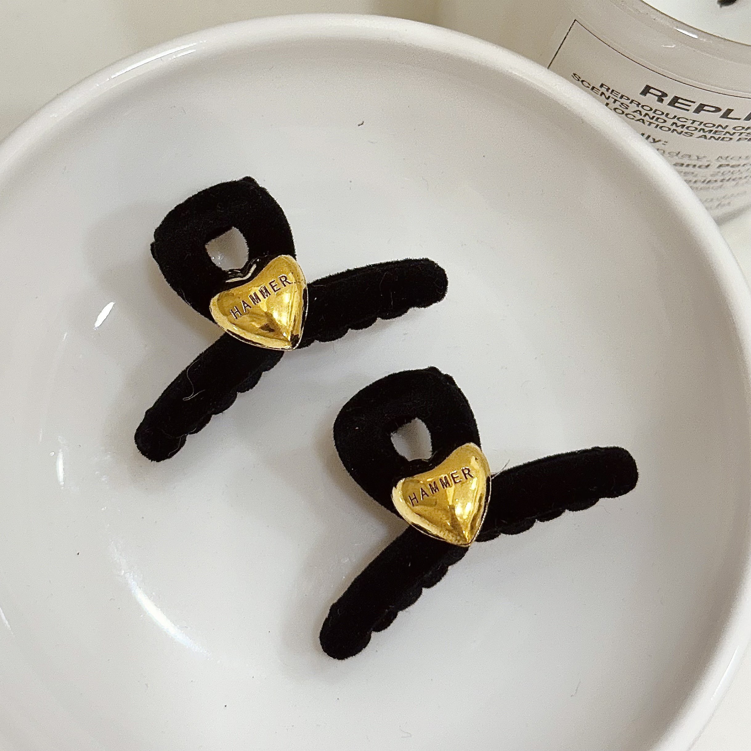 K58絨布愛心小抓夾【單支】