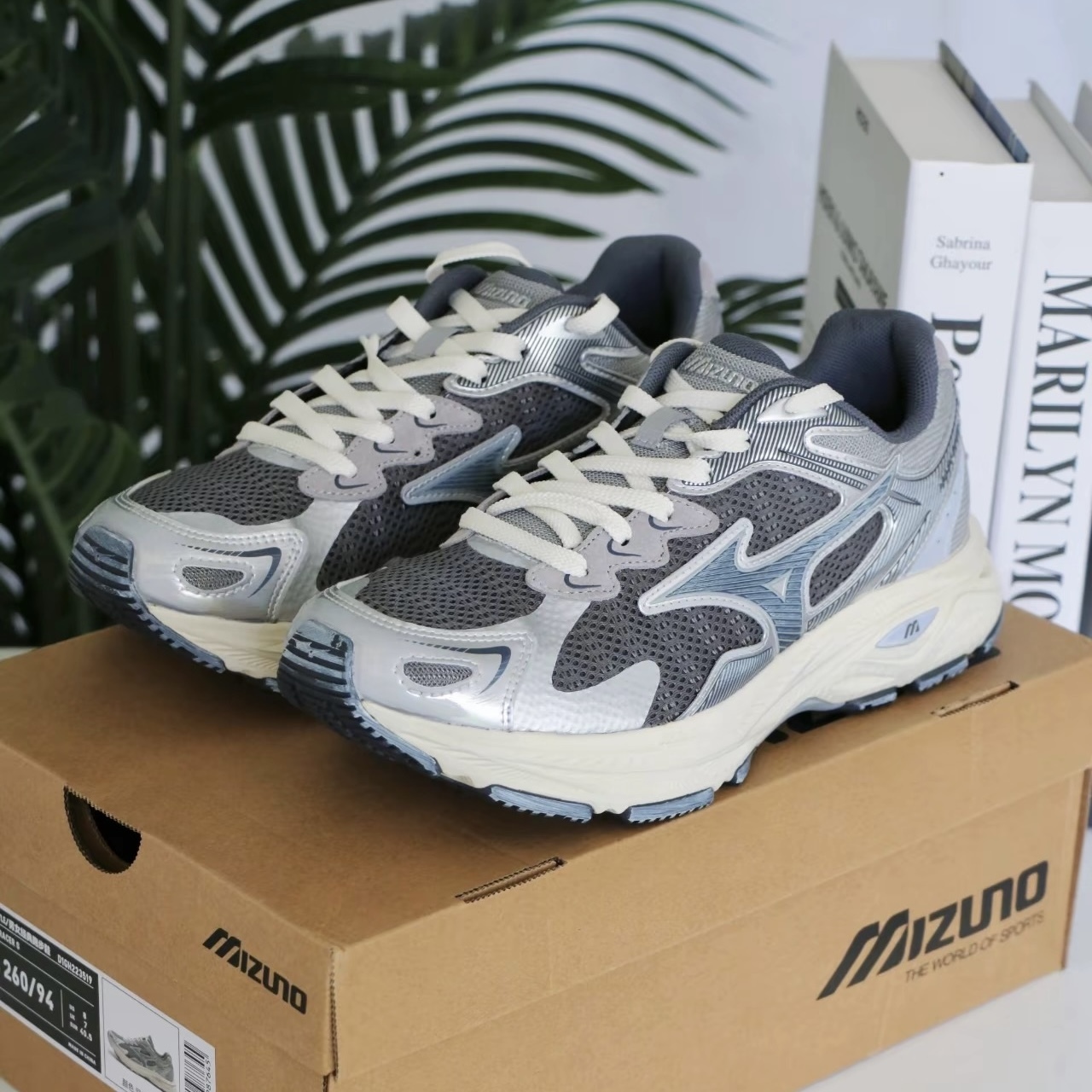 MIZUNO RACER S 美津濃 仿舊 銀灰藍 帆布 休閒鞋 D1GH223519