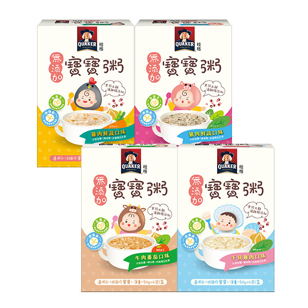 桂格寶寶粥 綜合4盒口味組【82折免運組】