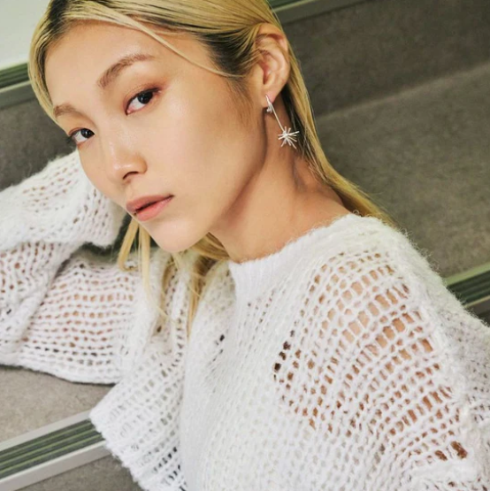 霧面金屬流星耳夾耳環