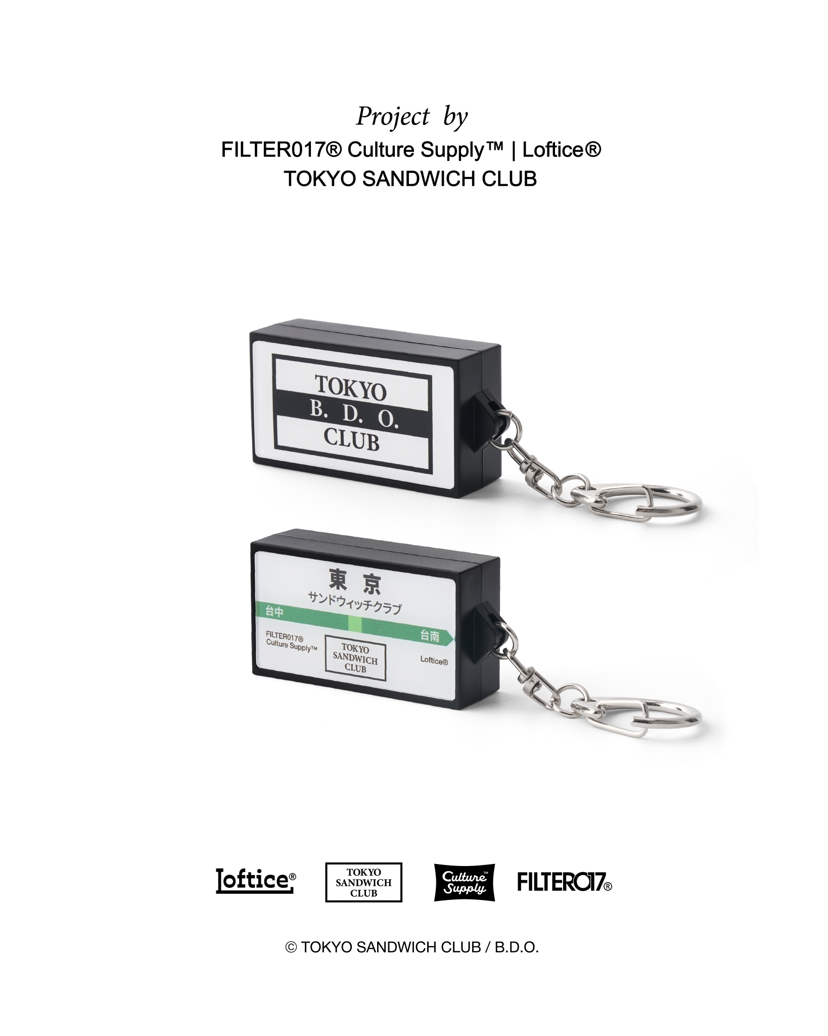 Filter017 B.D.O.霓虹燈箱鑰匙圈