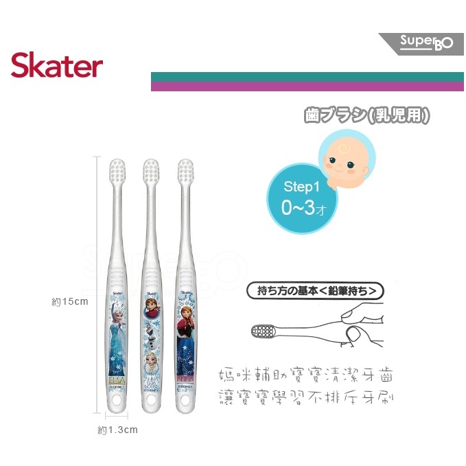 【樂森藥局】日本 Skater 軟毛牙刷、單隻/三入 (0-3歲 3-5歲 6-12歲)、嬰/幼/兒童/牙刷