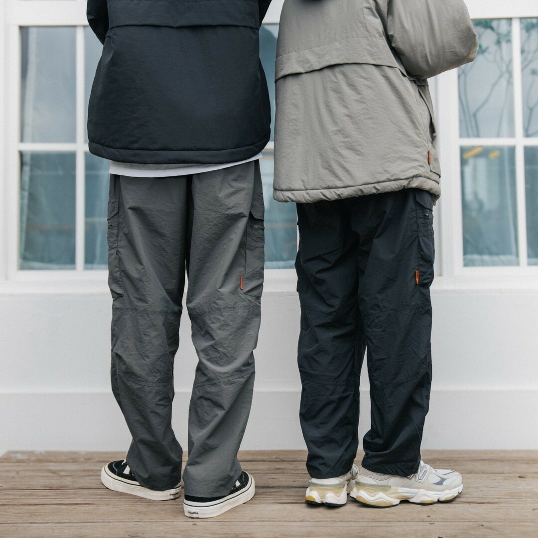 SB0620細格紋防潑水多口袋長褲