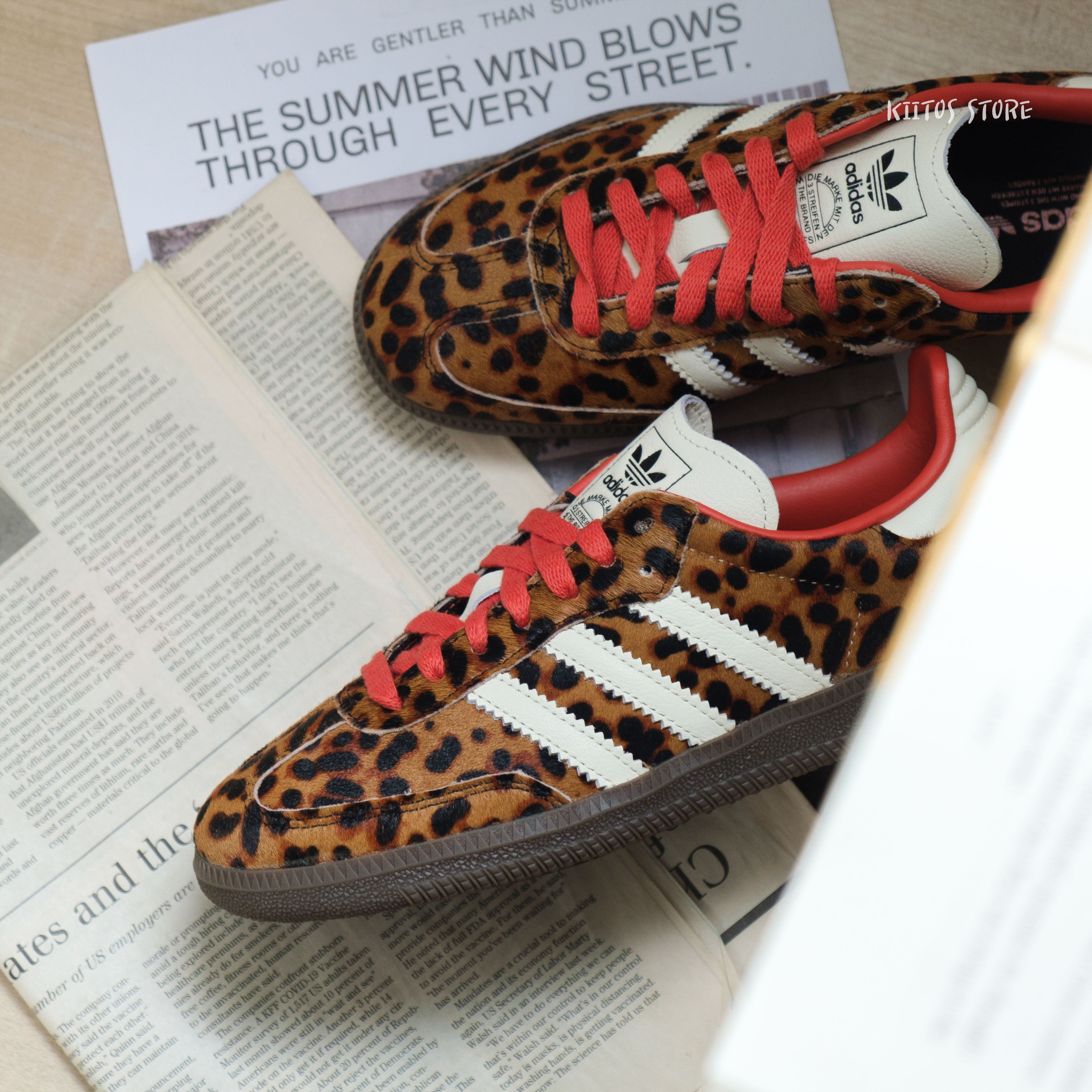 Adidas Wmns Samba OG "Leopard Pack Preloved Red" 豹紋  女鞋 JI2734