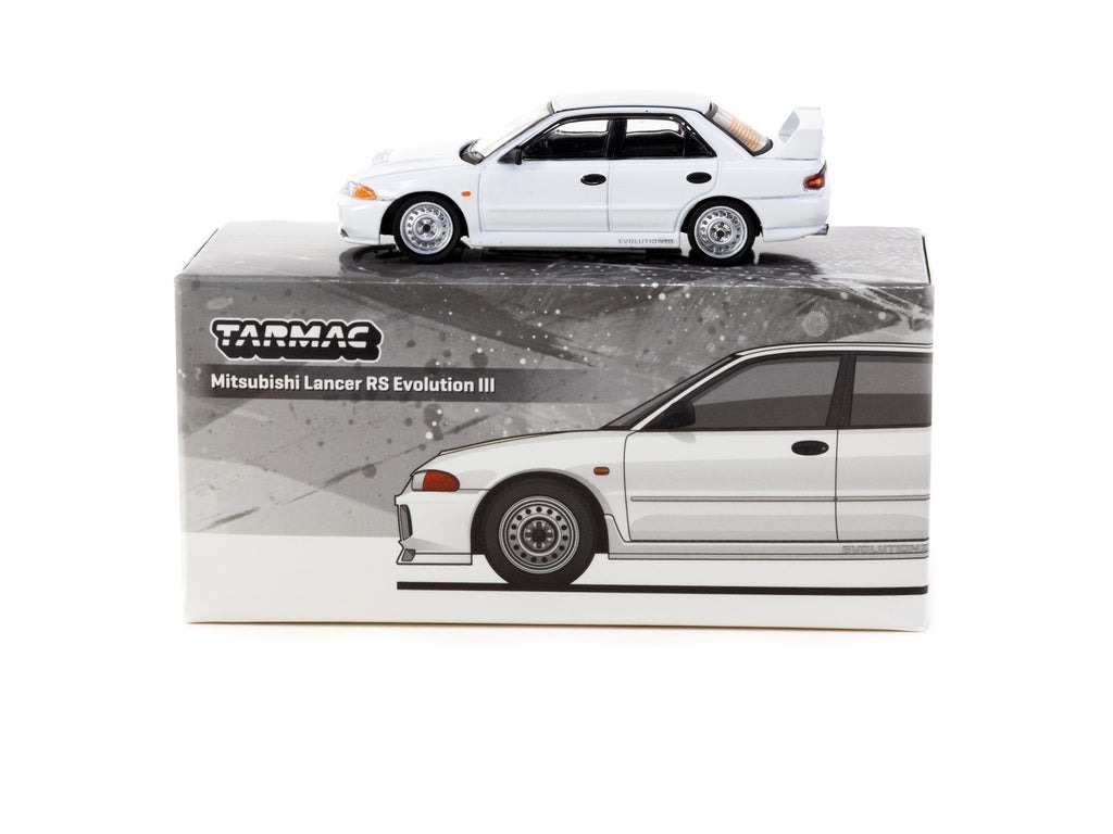 Tarmac Works Mitsubishi Lancer RS Evolution III White Lamley Special Edition
