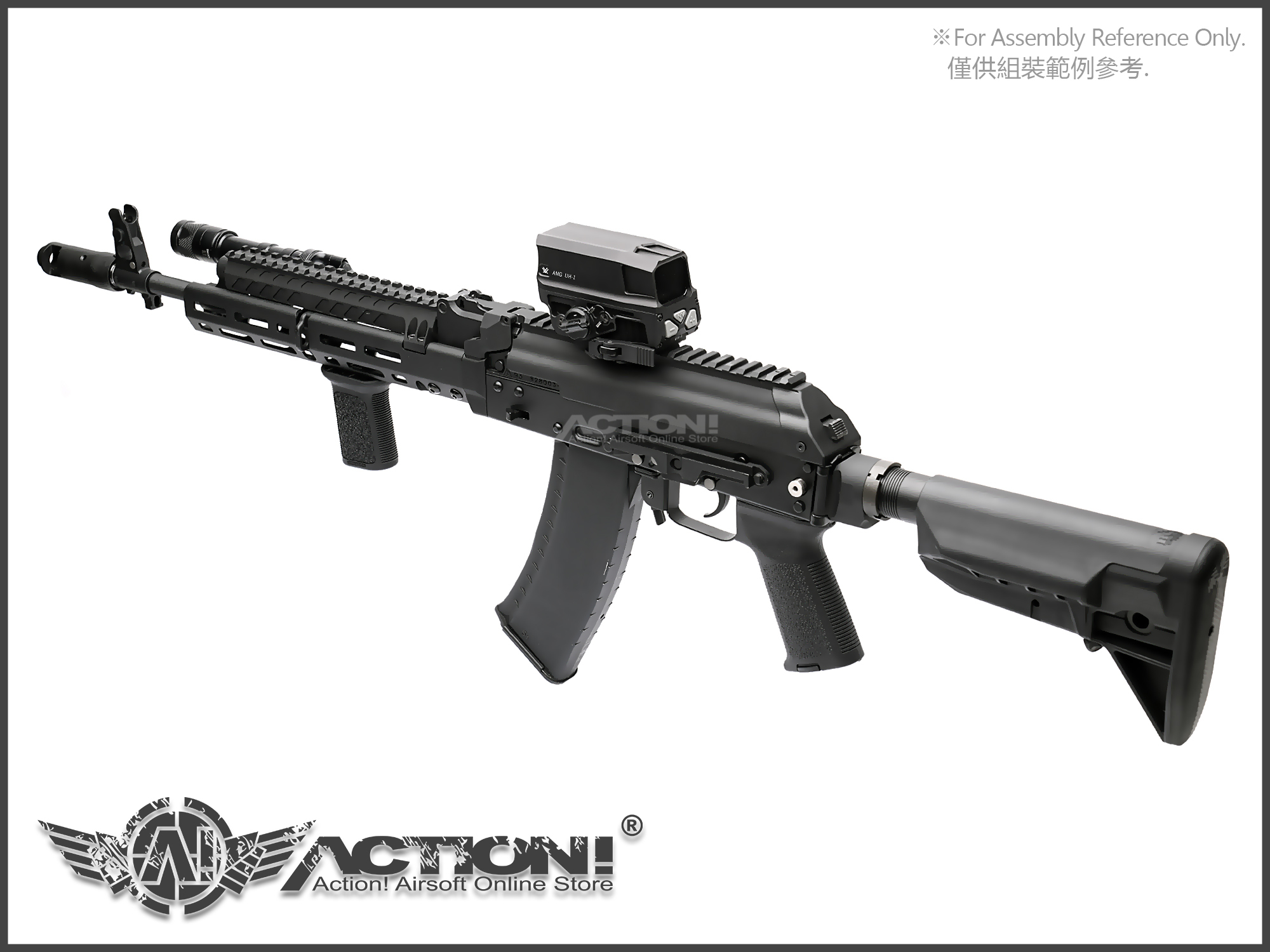 VFC - AK 折疊托尾蓋/後托轉接座/戰術槍托轉接座(AR 托桿/六段位) VFC AK74M, image size:2000x1500