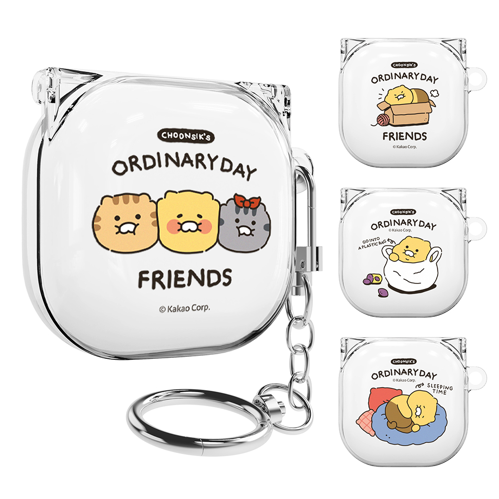 Kakao Friends - Galaxy Buds 2 Clear Hard Case - 貼身透明耳機保護硬套 S2