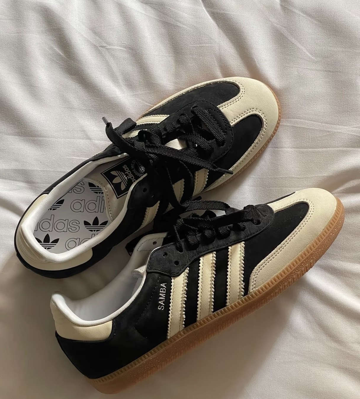 ADIDAS ORIGINALS SAMBA 黑奶油 焦糖底 女鞋 IE5836