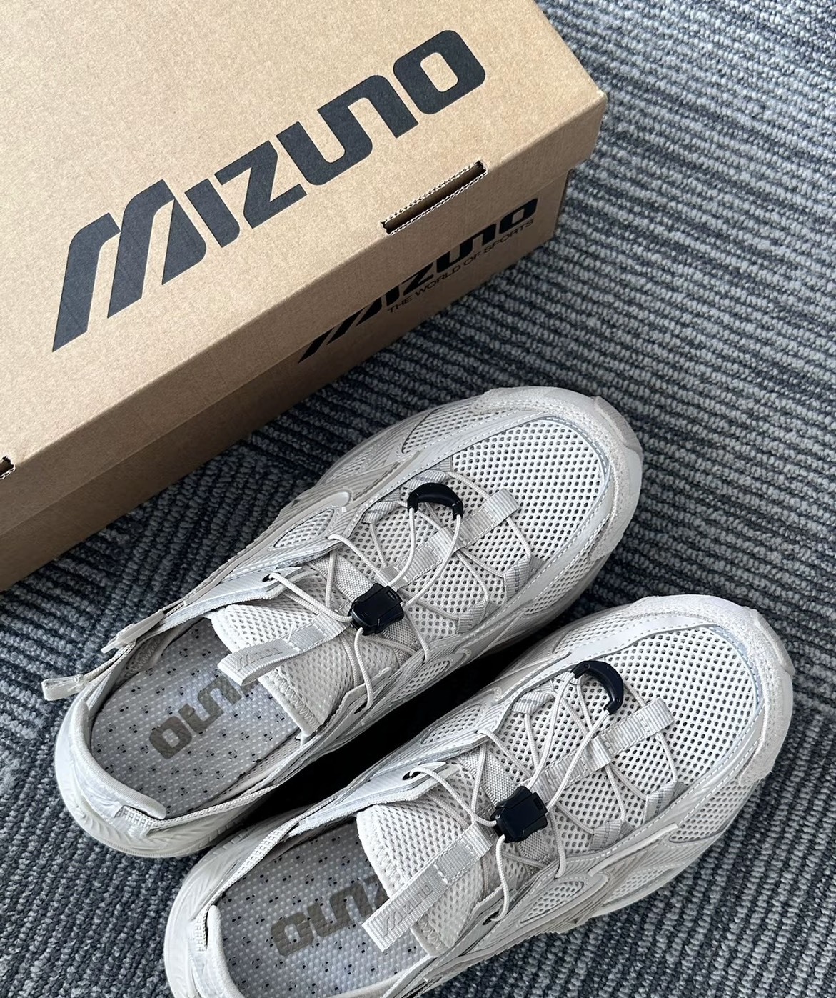 MIZUNO RACER TRAIL SE 卡其色 防滑耐磨 透氣 戶外功能鞋 涼鞋