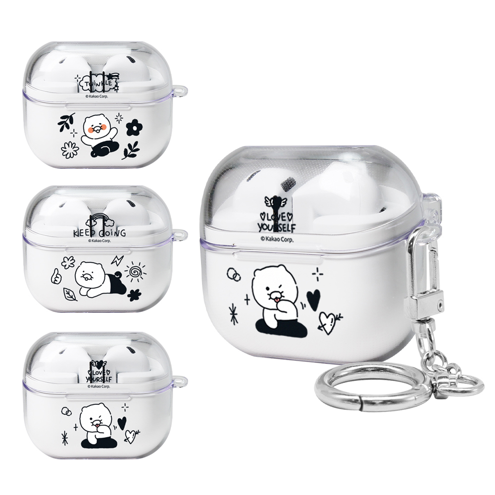 Kakao Friends - Galaxy Buds 3 Clear Hard Case - 貼身透明耳機保護硬套 S2