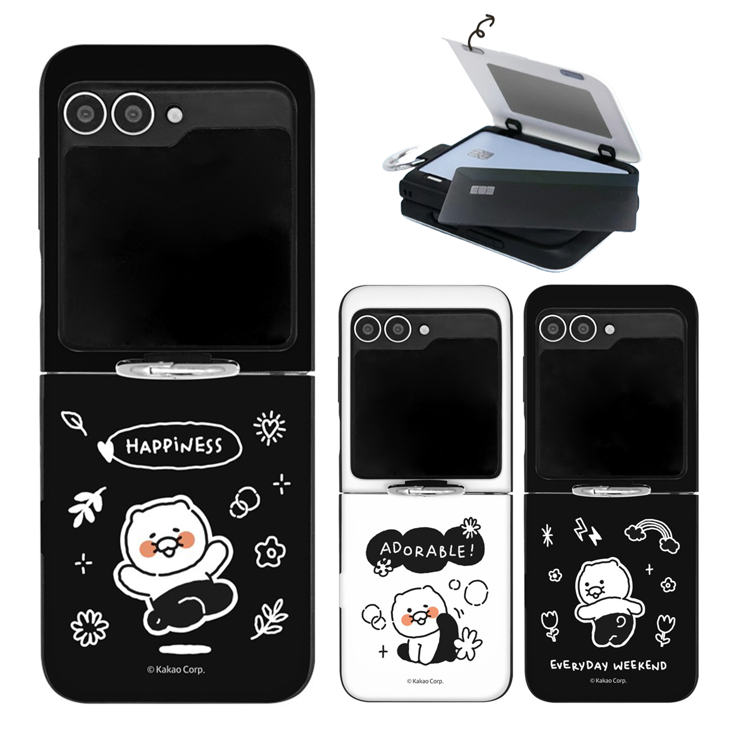 Kakao Friends - Door Card Case - 翻蓋卡槽手機保護殼 Samsung Flip S2