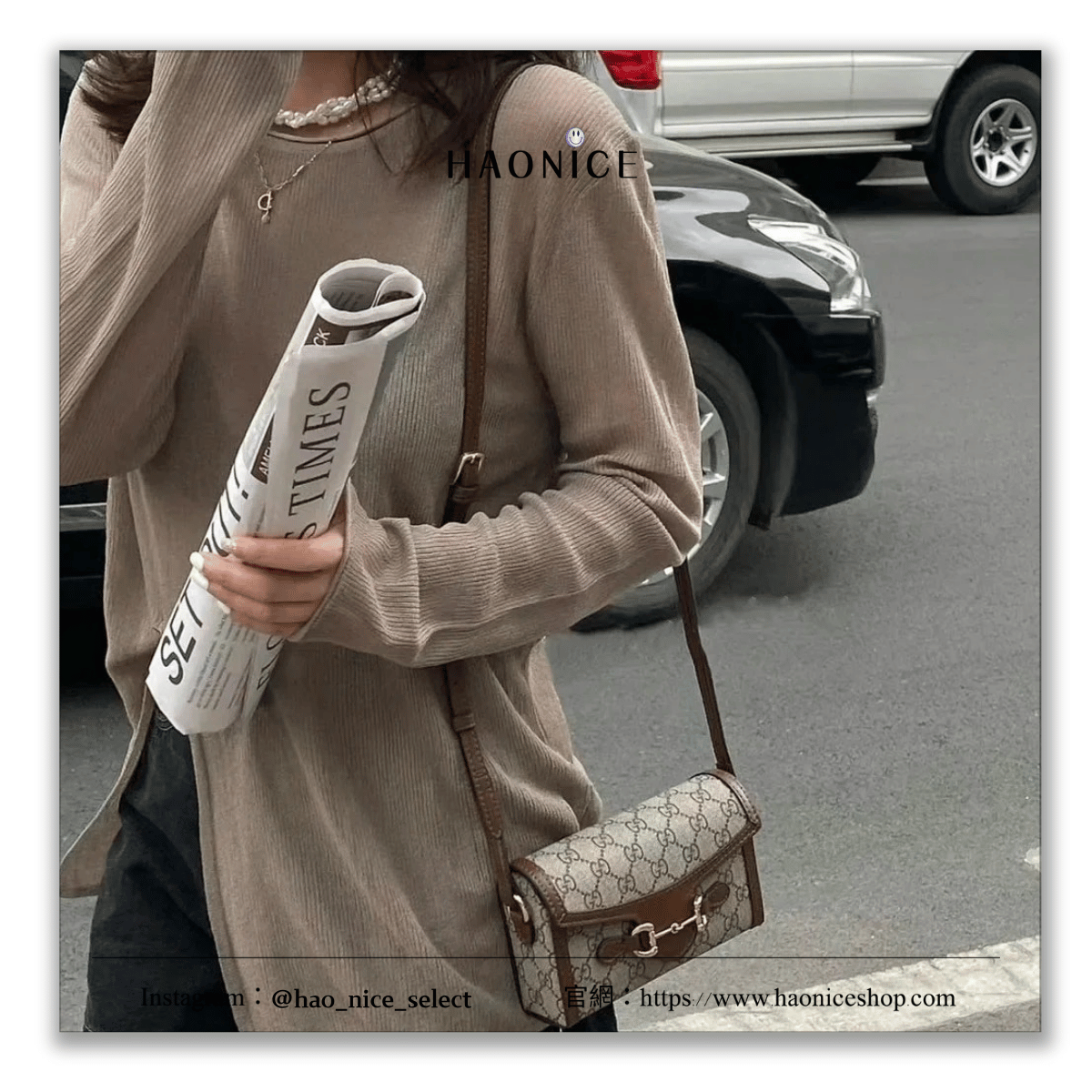 【HAO NICE】100%正品🔥精品 Gucci 經典1955系列Horsebit 老花logo馬銜扣掀蓋包 單肩包 斜肩包