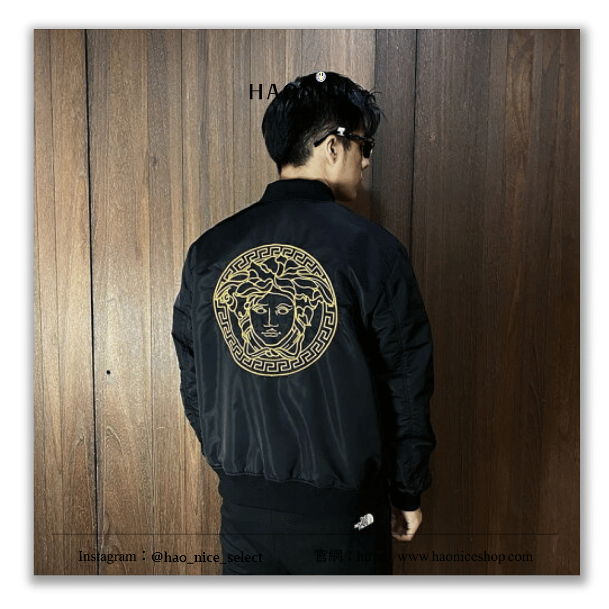 【HAO NICE】100%正品 絕美🔥VERSACE 經典刺繡logo巴洛克風棒球外套 夾克 防風
