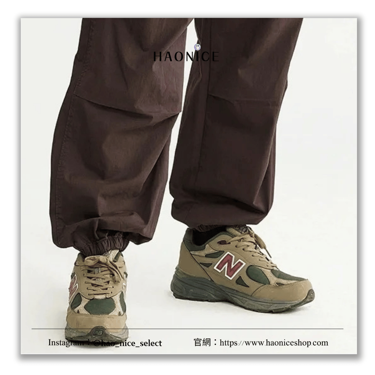 【HAO NICE】復古風格🫣New Balance x Teddy Santis 聯名🔥990V3系列 經典logo美式復古綠棕運動鞋 慢跑鞋 M990GP3