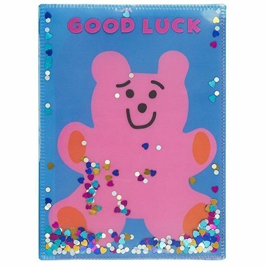 Chic－亮片熊 6個口袋 A5資料夾｜日本Greeting Life