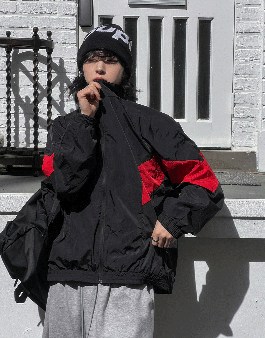 Kanso 拼色尼龍運動外套