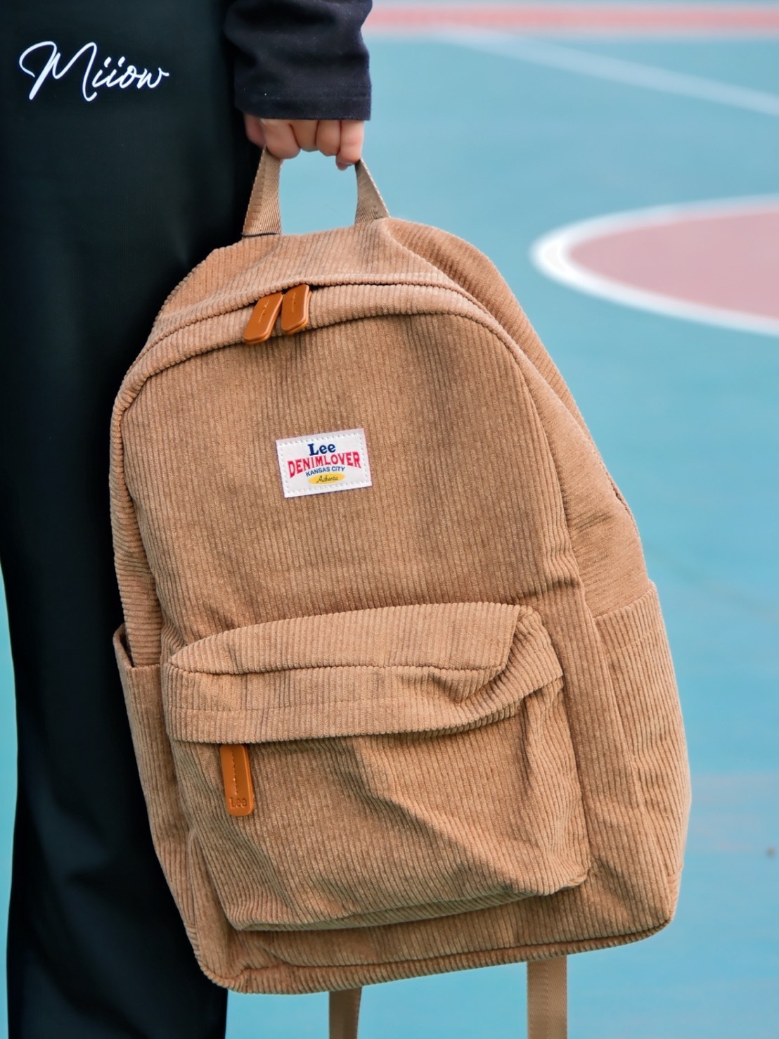 LEE 美式復古 燈芯絨 後背包