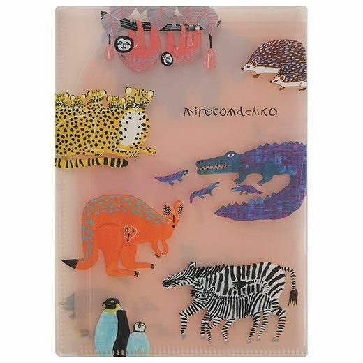 Miroco Machiko-動物 6個口袋 A5資料夾｜日本Greeting Life