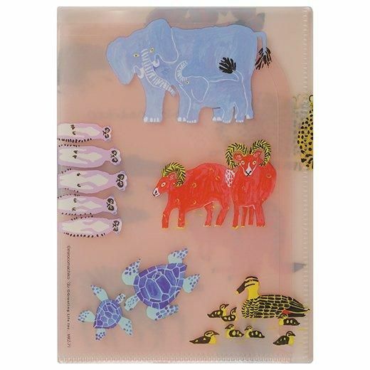 Miroco Machiko-動物 6個口袋 A5資料夾｜日本Greeting Life