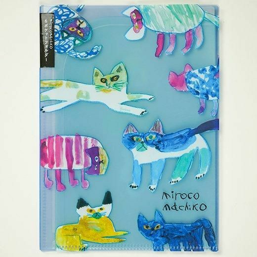 Miroco Machiko-貓 6個口袋 A5資料夾｜日本Greeting Life