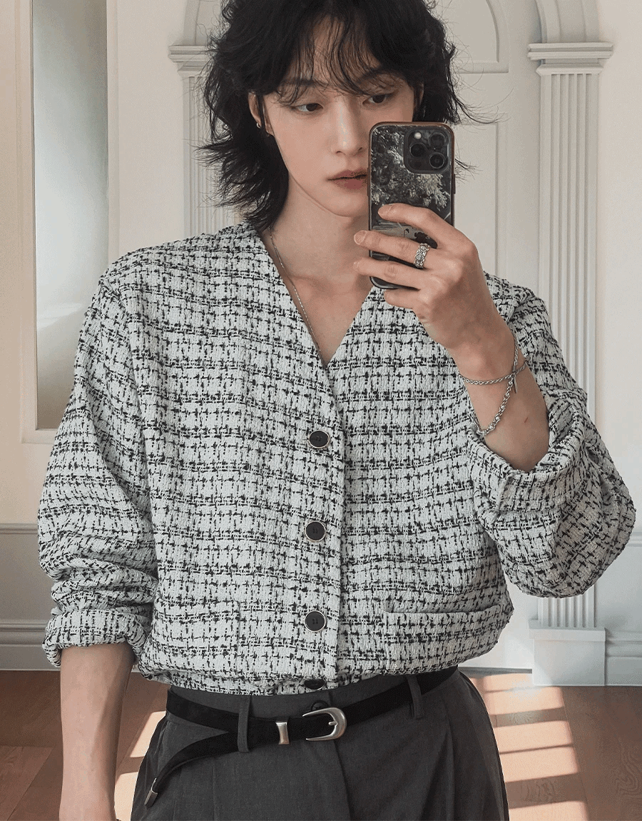 Catch Tweed 小香開襟衫