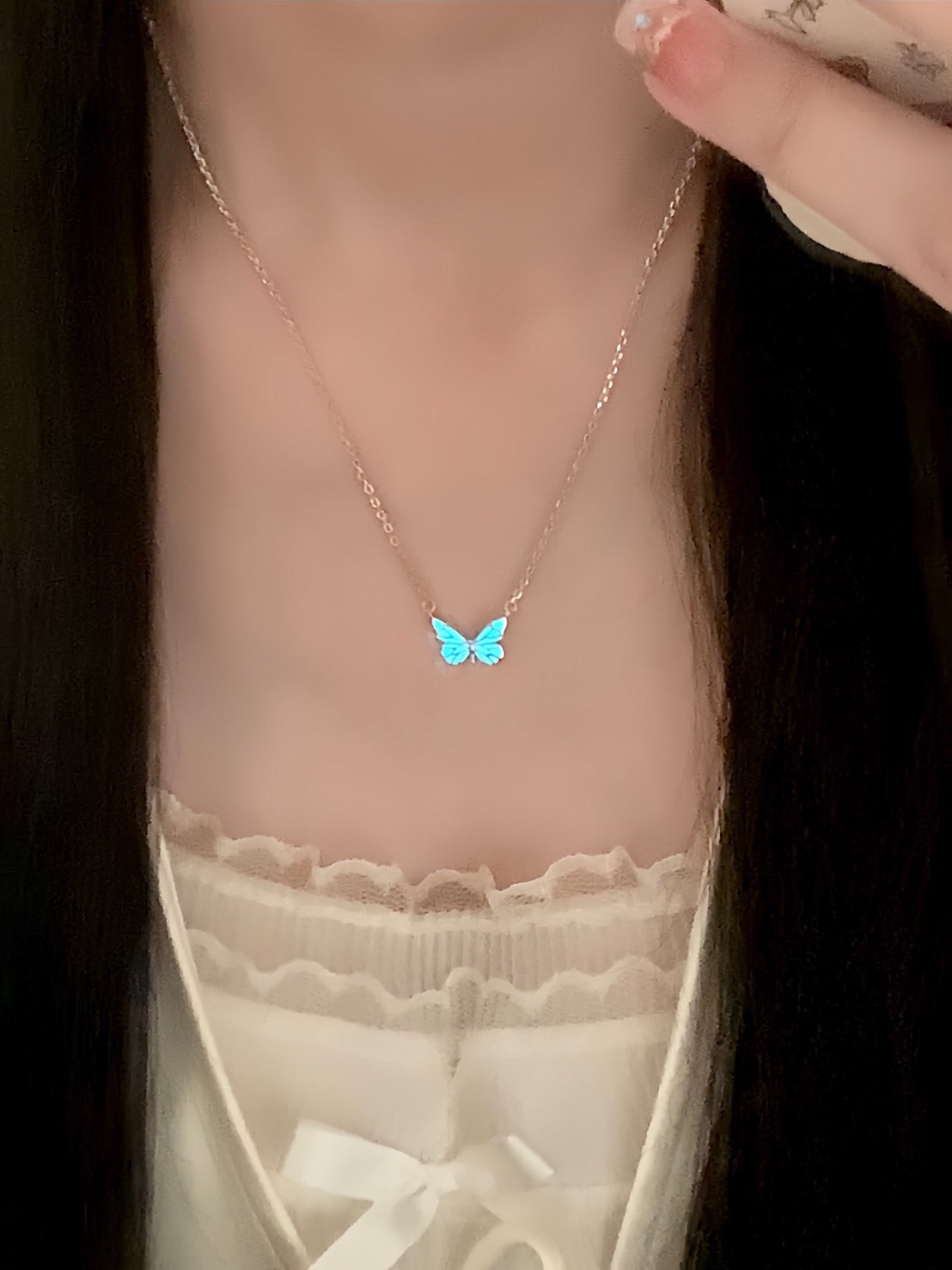 FANCI 夢幻 夜光蝴蝶 項鍊