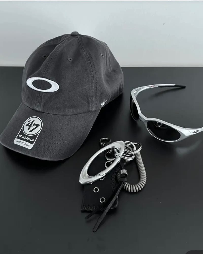 OAKLEY x 47 BRAND REMIX DAD HAT 刺繡Y2K 棒球帽