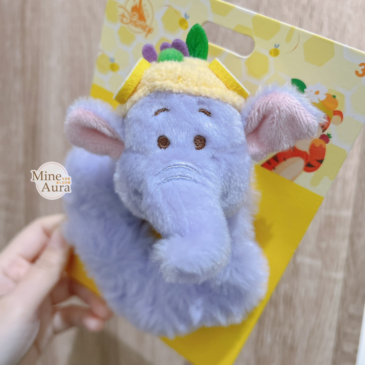 春日系列 小熊維尼 Winnie the Pooh 小象嘟嘟 lumpy 絨毛大頭 毛球 造型 毛毛 髮束 大腸圈 髮飾 -香港迪士尼樂園