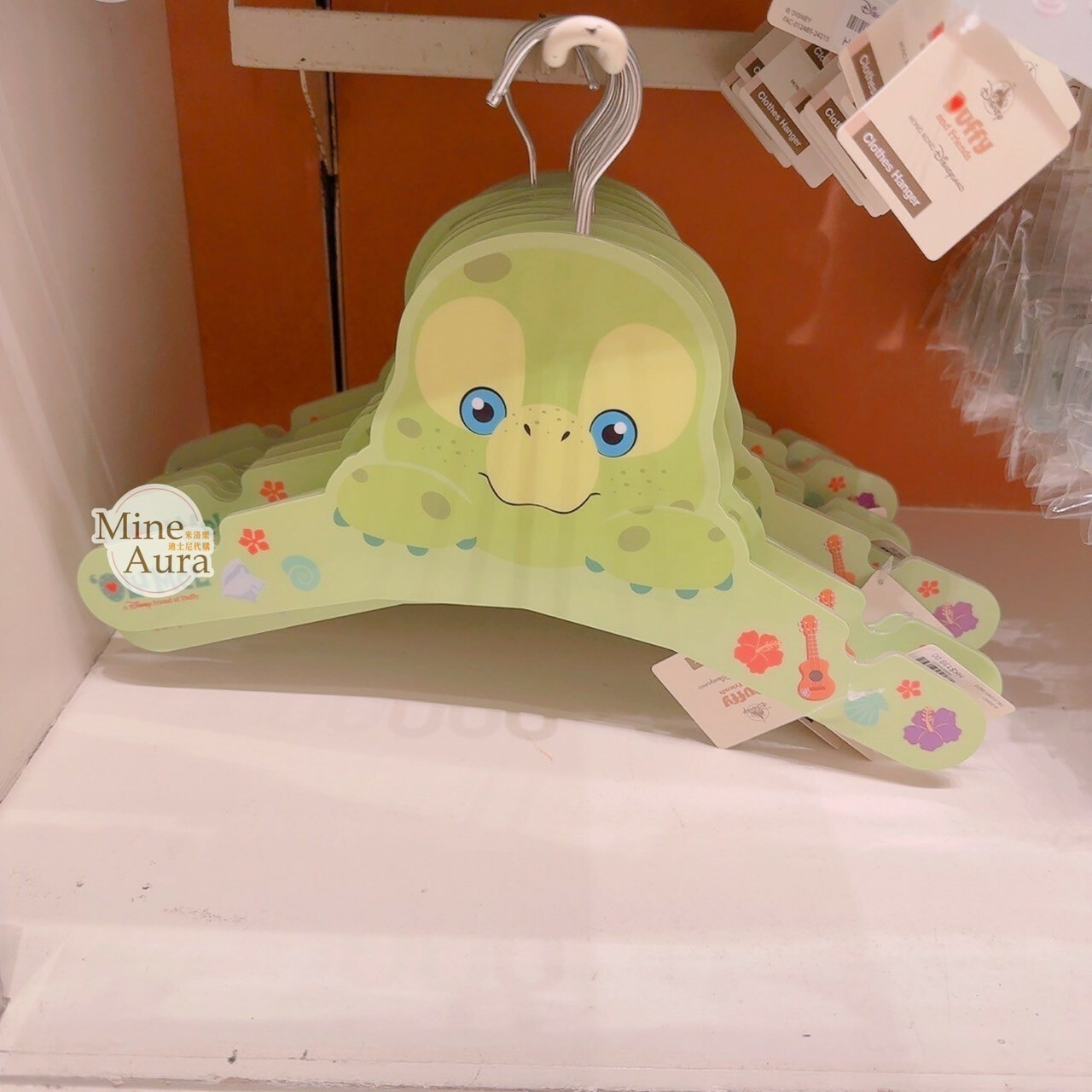 奧樂米拉 海龜 OluMel 大頭趴趴 圖案 造型 衣架 -香港迪士尼樂園