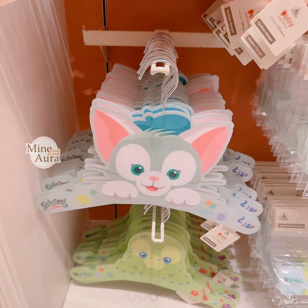 傑拉托尼 畫家貓 Gelatoni 大頭趴趴 圖案 造型 衣架 -香港迪士尼樂園