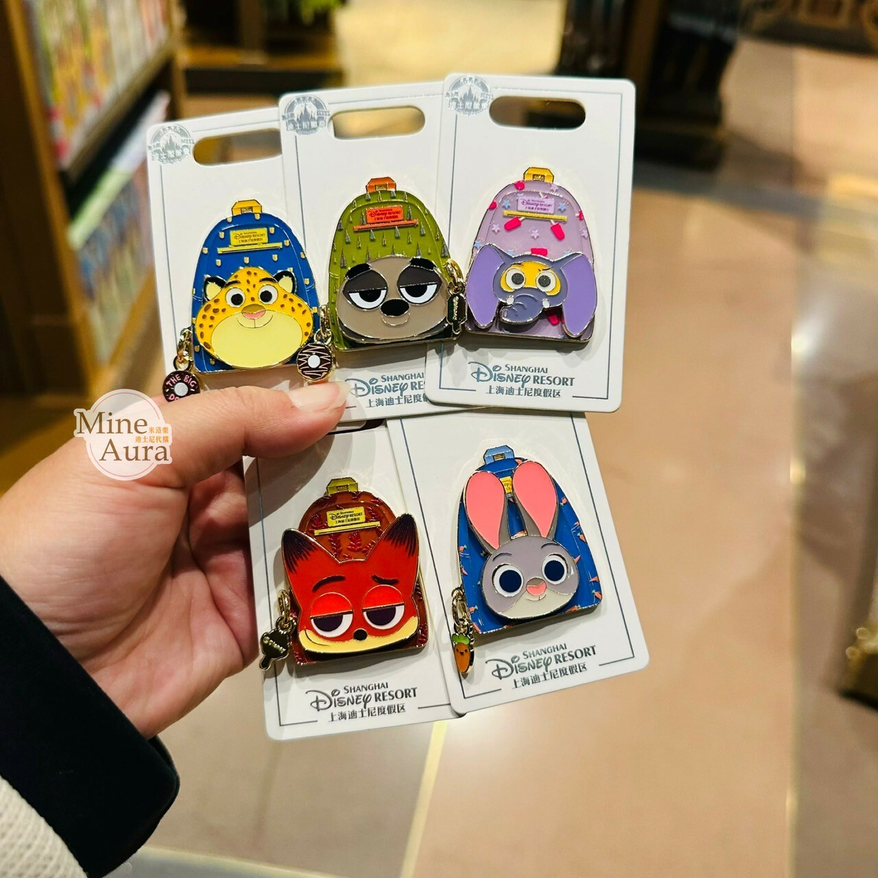 動物方城市 Zootopia 後背包 造型 徽章 PIN -上海迪士尼樂園