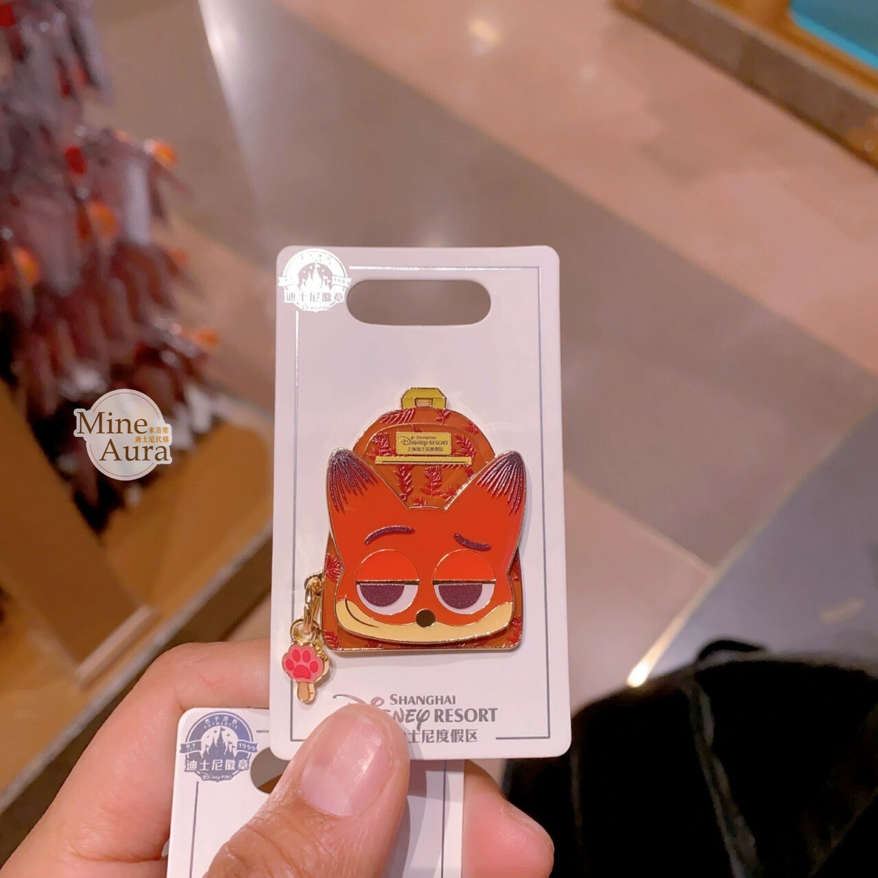 動物方城市 Zootopia 後背包 造型 徽章 PIN -上海迪士尼樂園