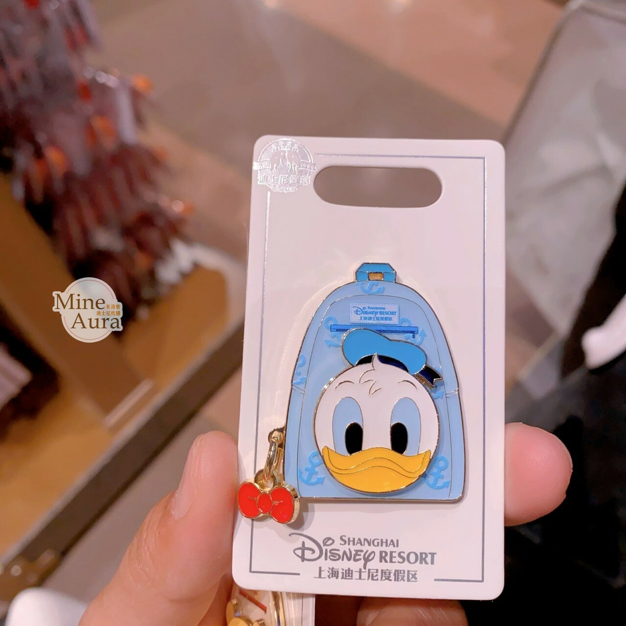 唐老鴨 Donald 後背包 造型 徽章 PIN -上海迪士尼樂園