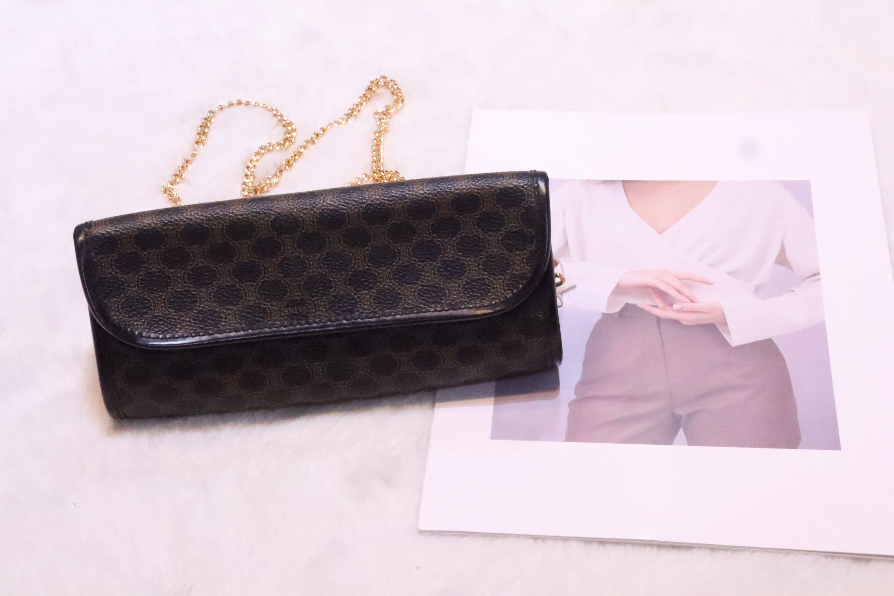 Celine黑老花pouch🖤