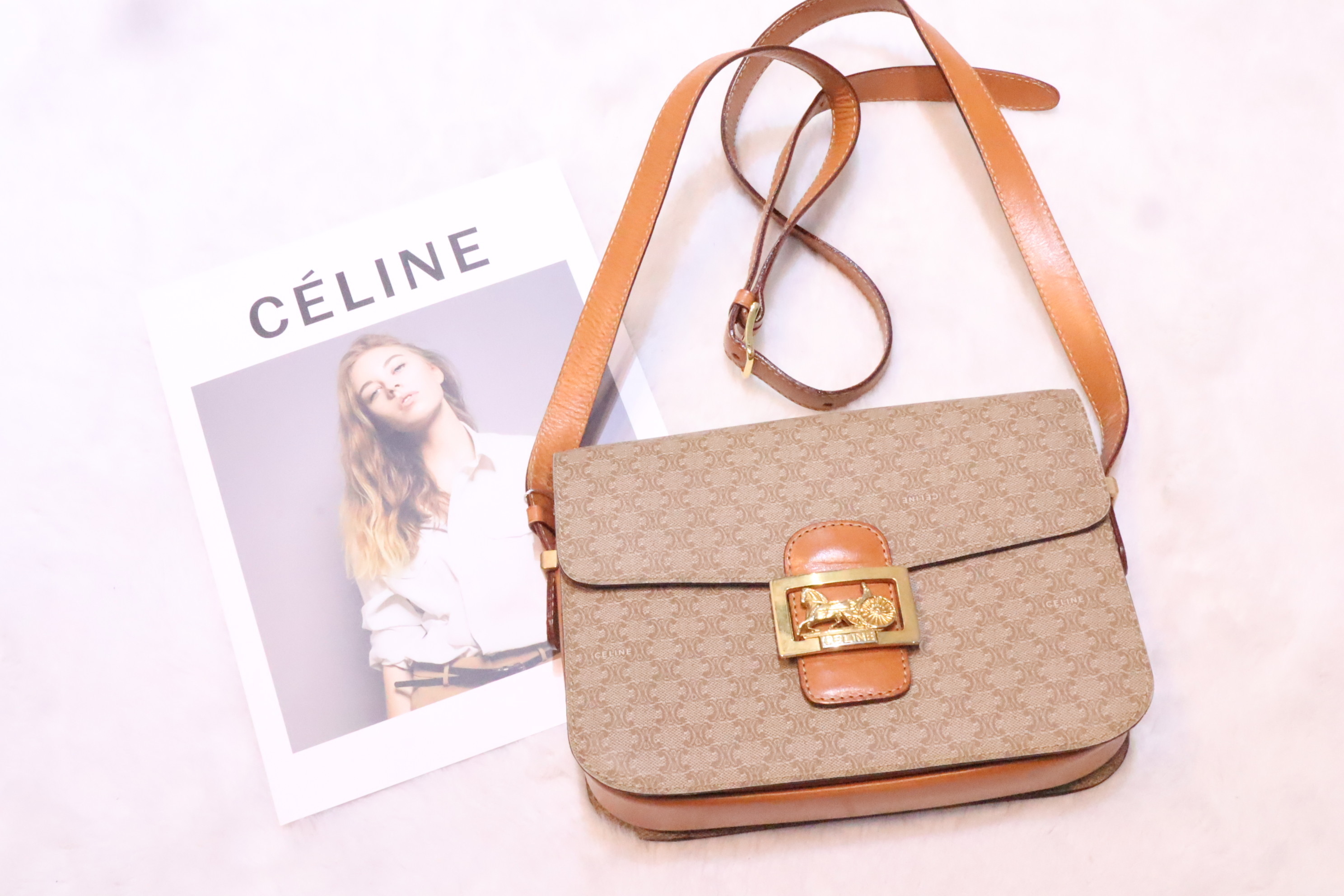 Celine杏色馬車袋🤎