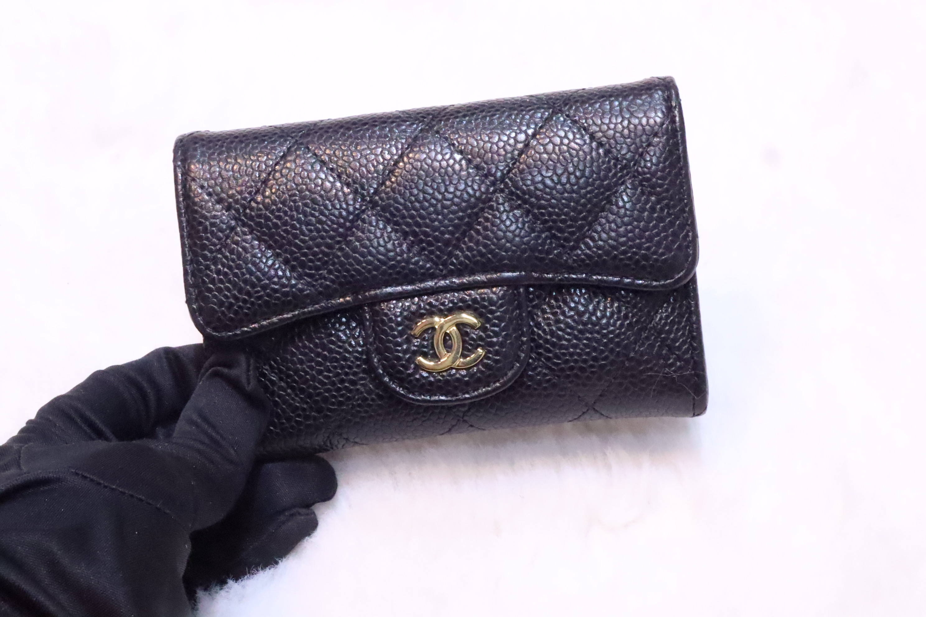 Chanel 荔枝皮card holder🖤