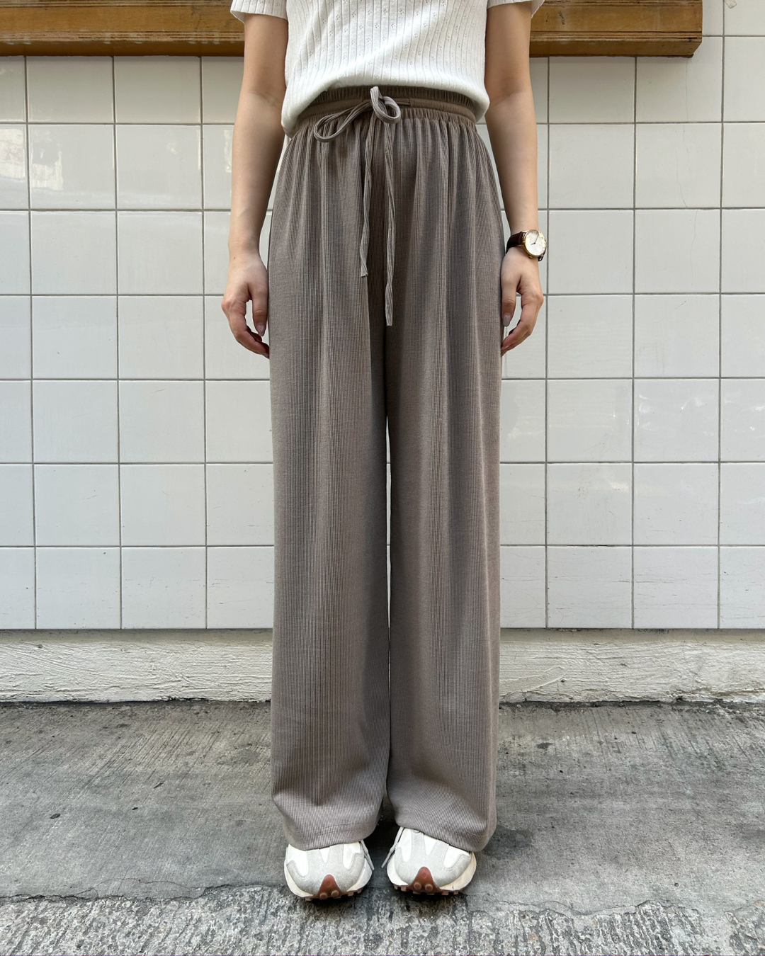 COME BACK! 《KR》小個子fit! 悠閒軟滑垂感長褲