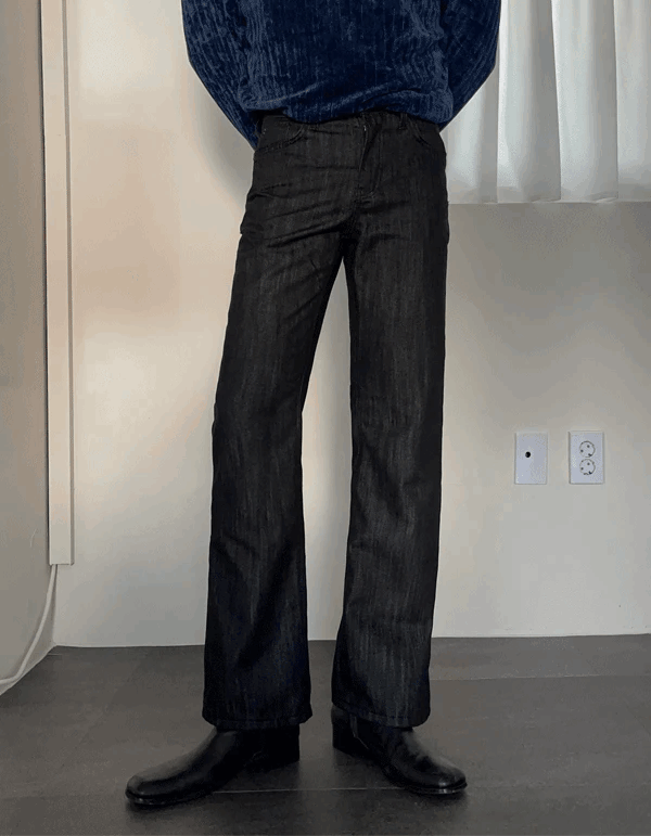 不褪色喇叭牛仔褲