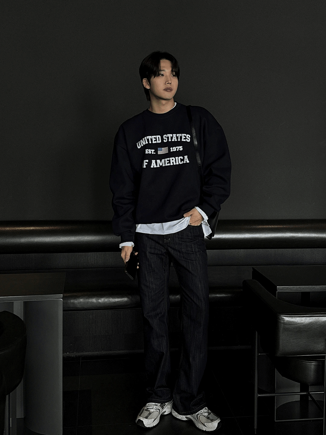 不褪色喇叭牛仔褲