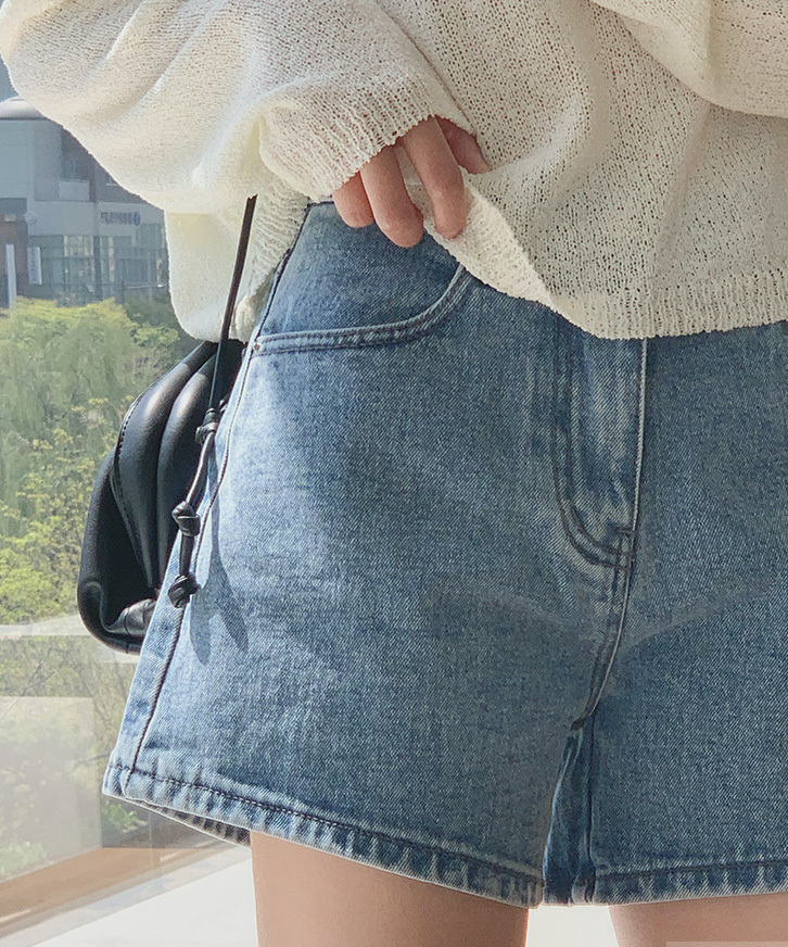 韓國Cherrykoko授權 夏日簡約風顯瘦牛仔短褲【MADE, CRKO】系列