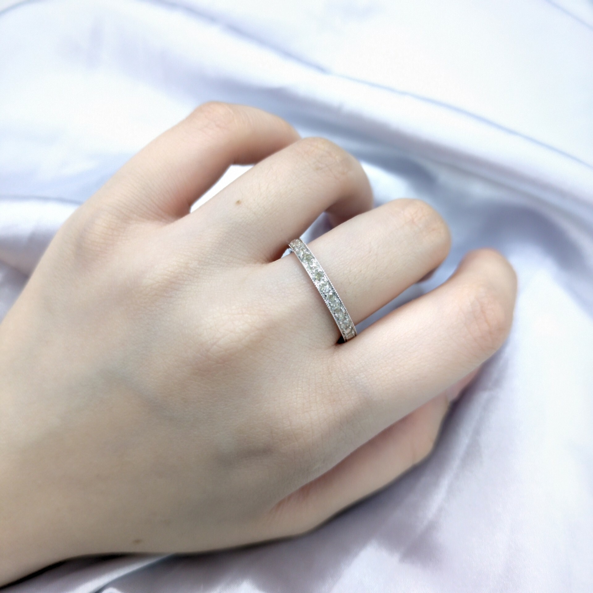 18K White Gold 0.75ct Diamond Eternity Ring