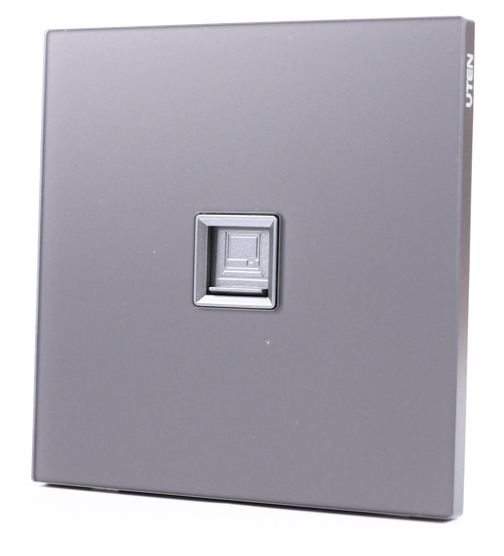 UTEN 6M膚感 單聯電腦插座