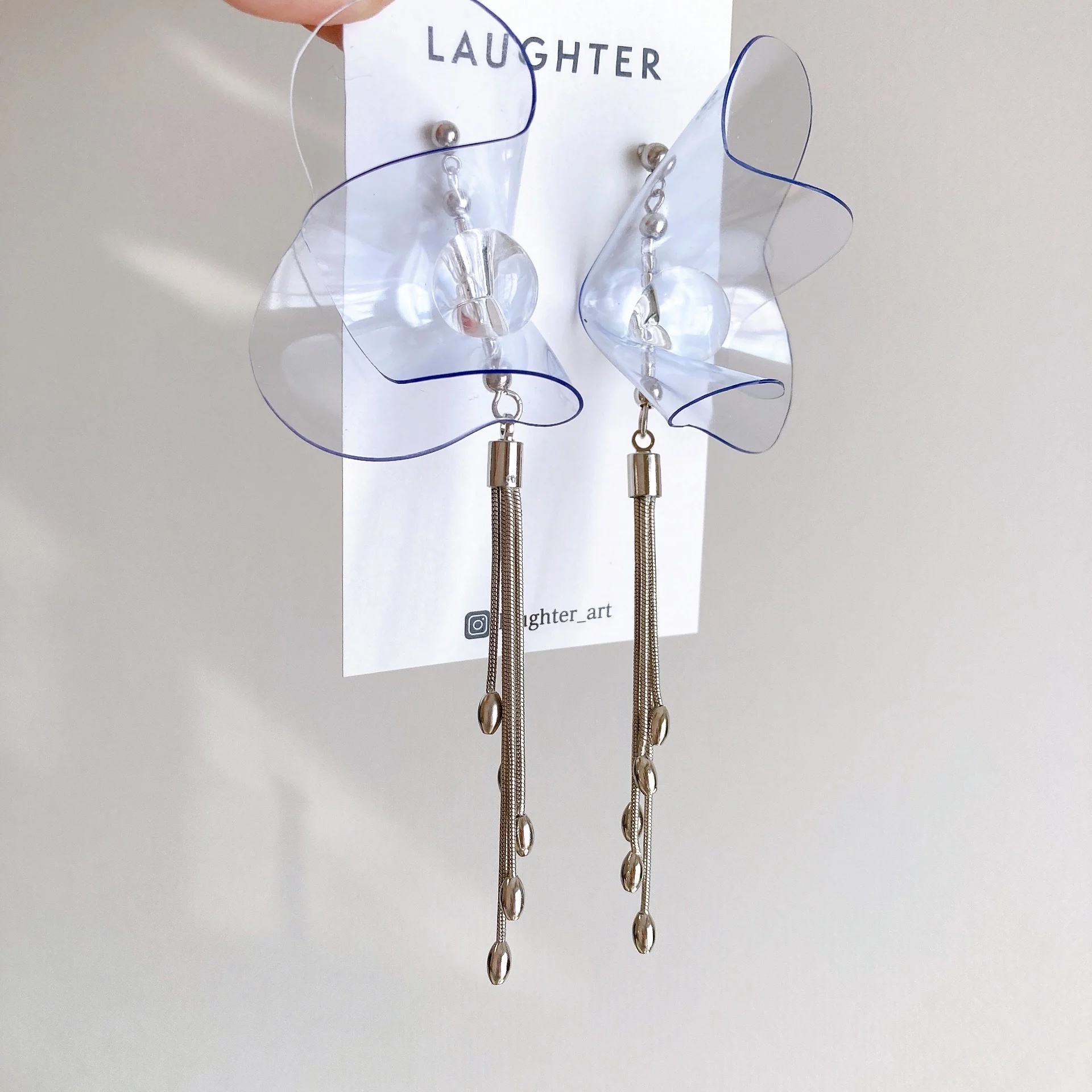 [LAUGHTER] Rose | 透明 | 耳夾 | NO.187