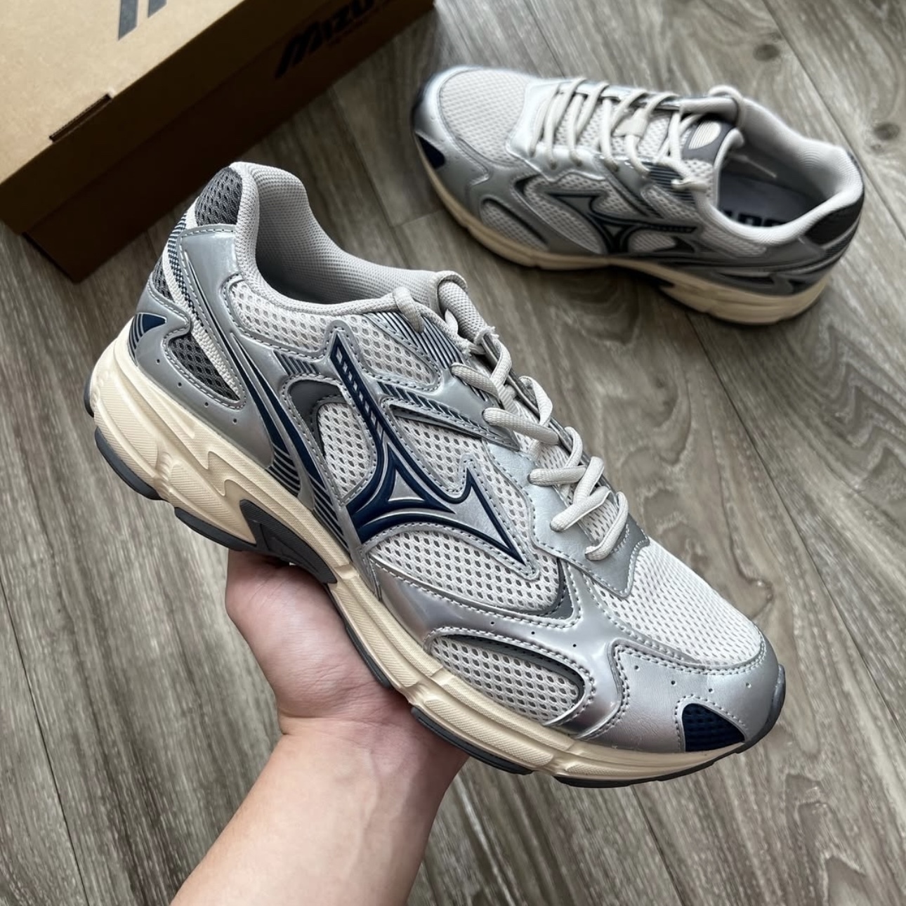 MIZUNO SPEED 2K 深藍 幻想銀 低筒 跑步 運動鞋 美津濃 D1GH222913