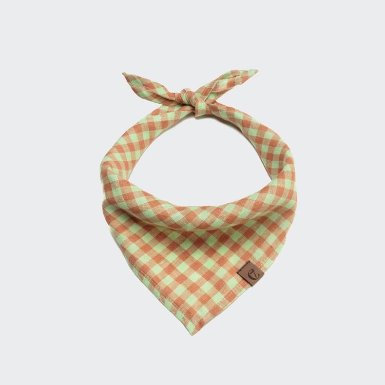 CLOUD7 - 格紋橙領巾