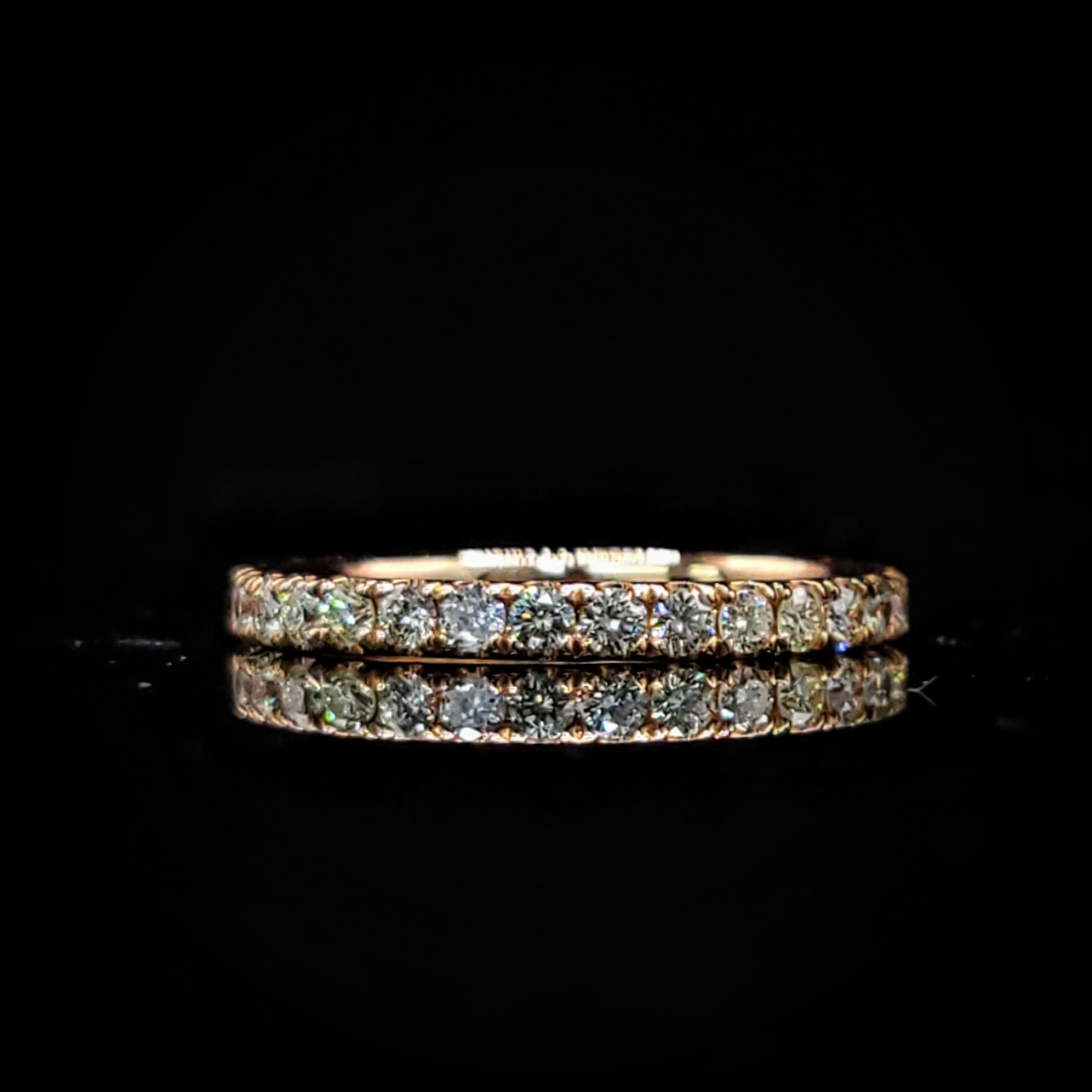 18K Rose Gold 0.78ct Diamond Eternity Ring