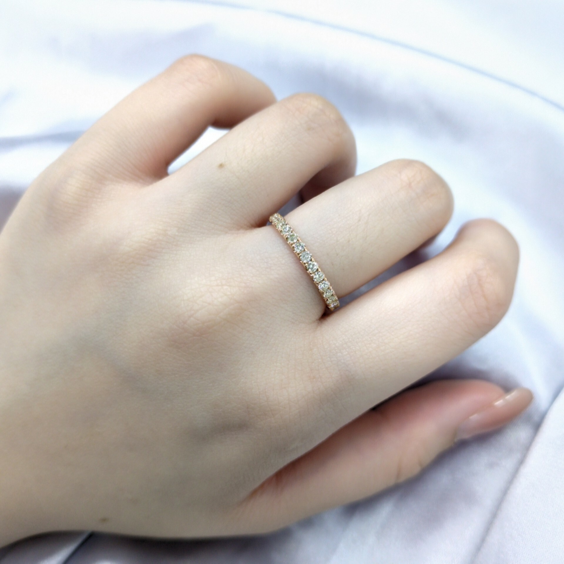 18K Rose Gold 0.78ct Diamond Eternity Ring